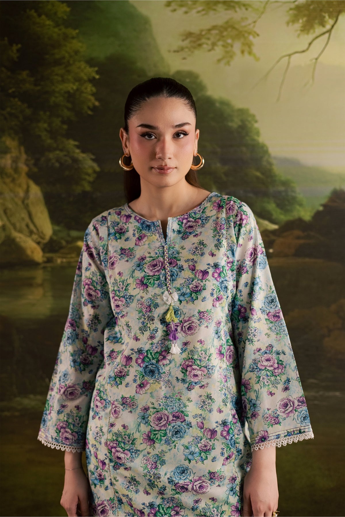 Flora 2Pc - Printed Lawn Dress