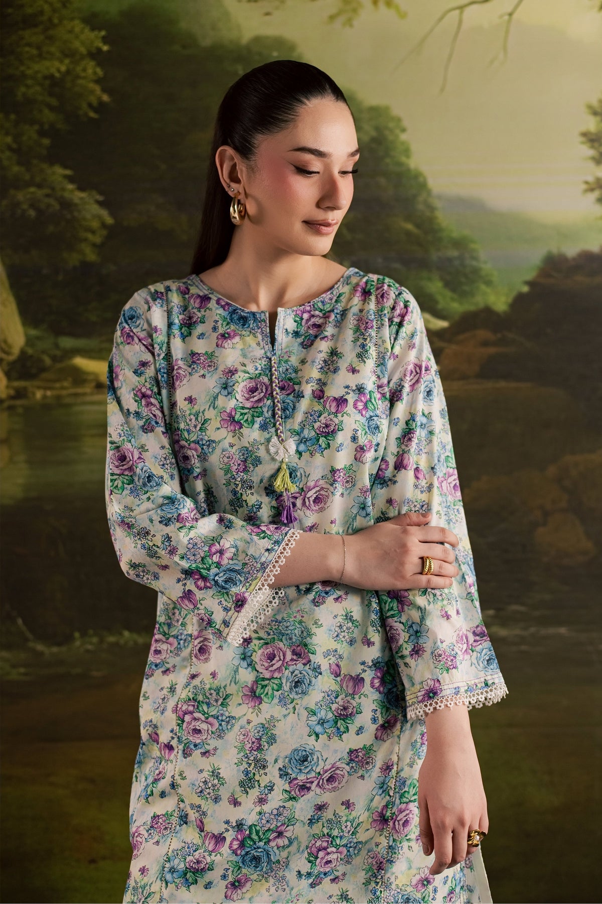 Flora 2Pc - Printed Lawn Dress