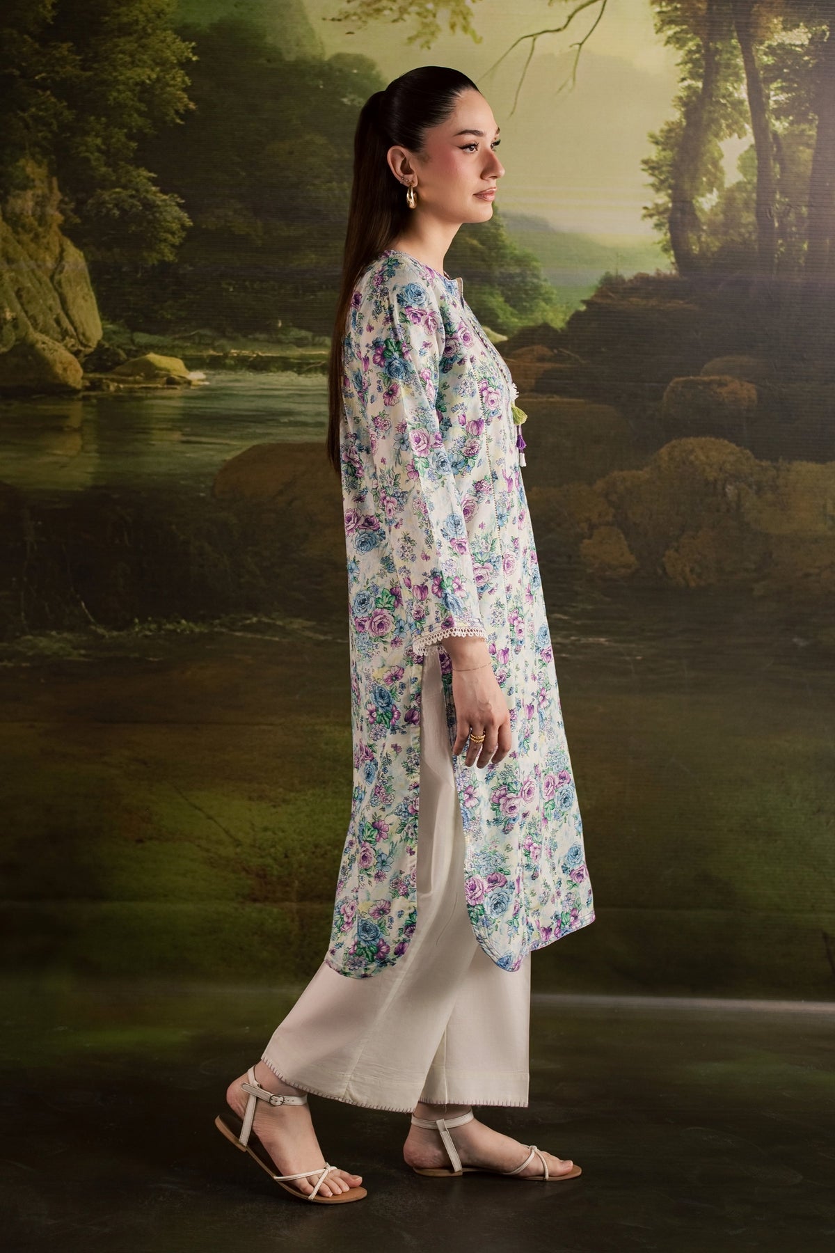Flora 2Pc - Printed Lawn Dress