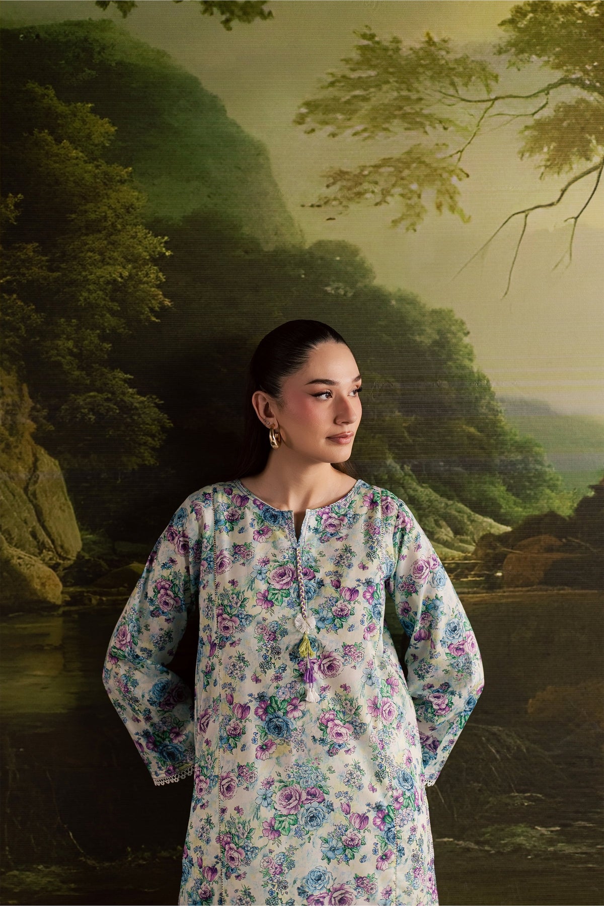 Flora 2Pc - Printed Lawn Dress