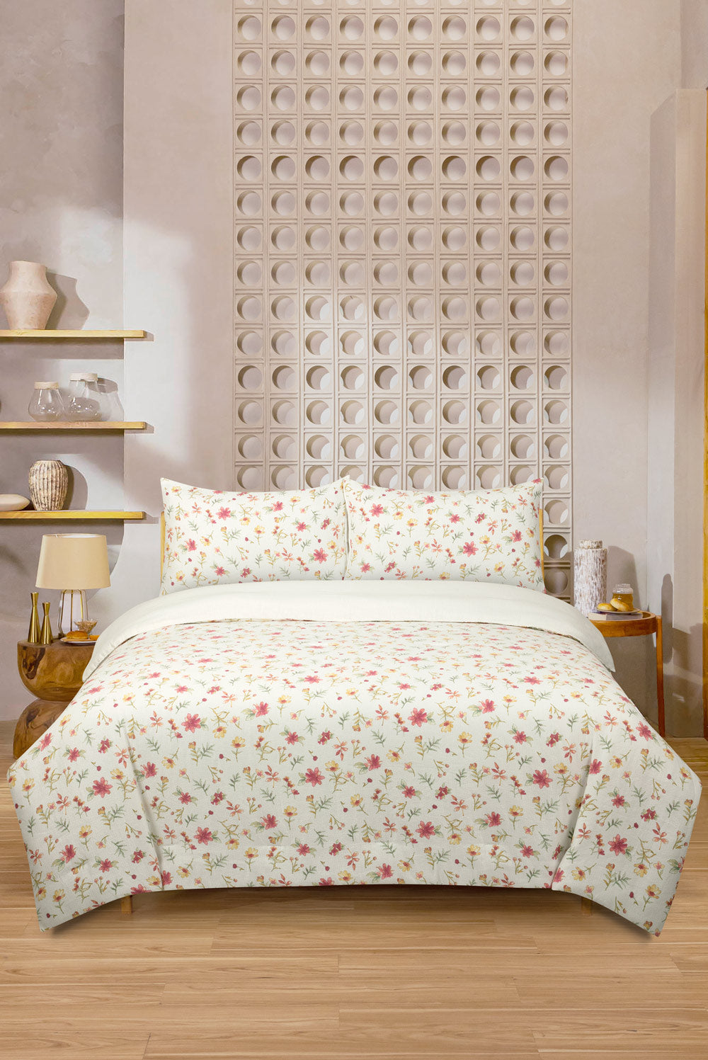 Floral Drift Printed Matelasse Comforter set
