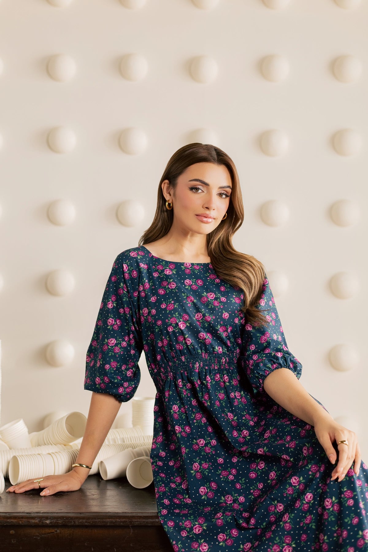 Floral Luna 2Pc - Printed Cambric Pret