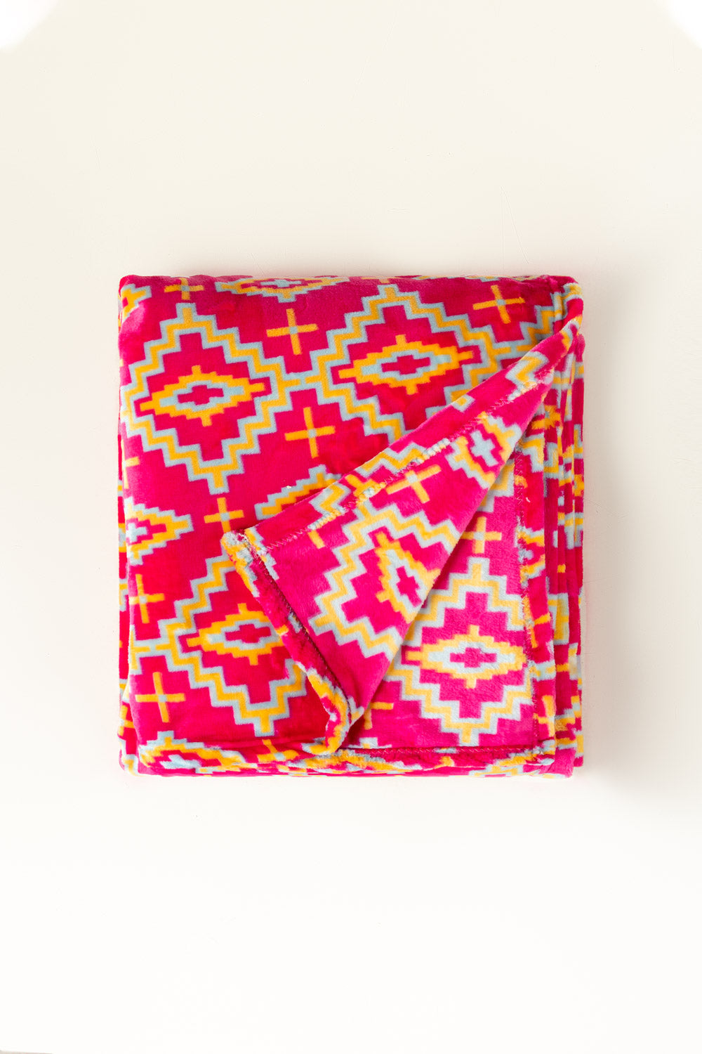 Aw25-Flourscent Single Ply Fleece Throw