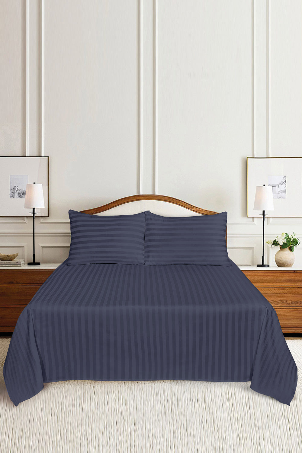 Folk Stone Luxury Stripe Bed Sheet Set