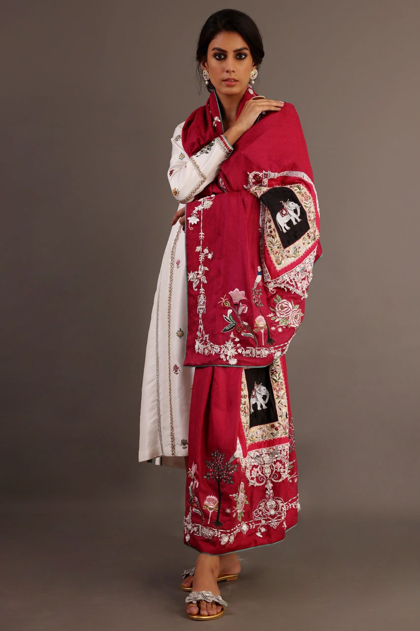 White Garden Chaddar