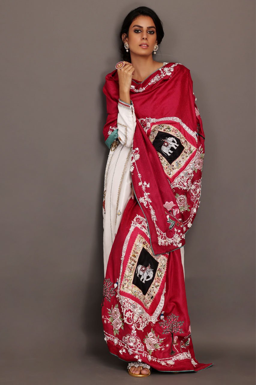 White Garden Chaddar