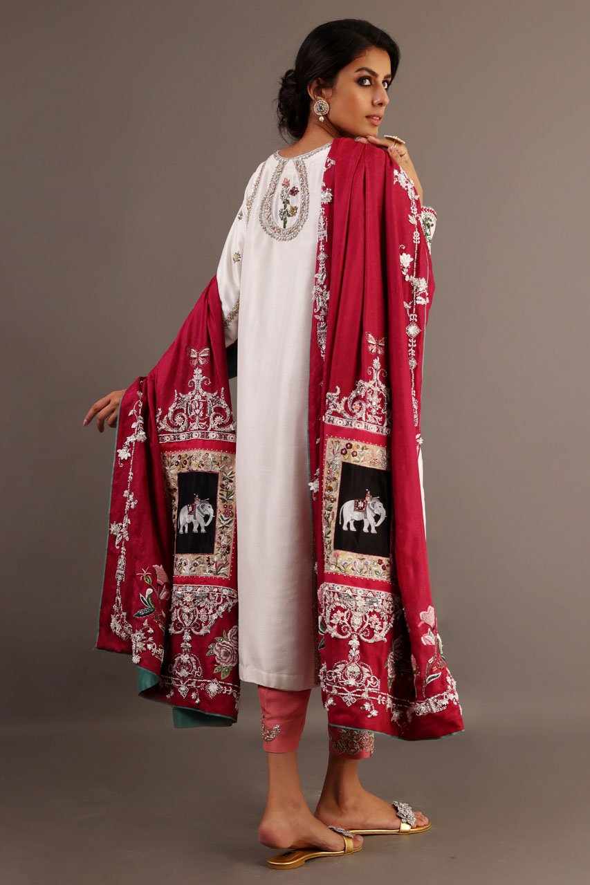 White Garden Chaddar