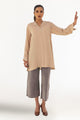 Dyed Blended Georgette Embelished Shirt
