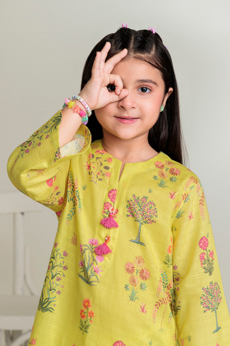 Yellow-Dobby-Lawn-2 Piece (GP2PPBS26BG1F21)