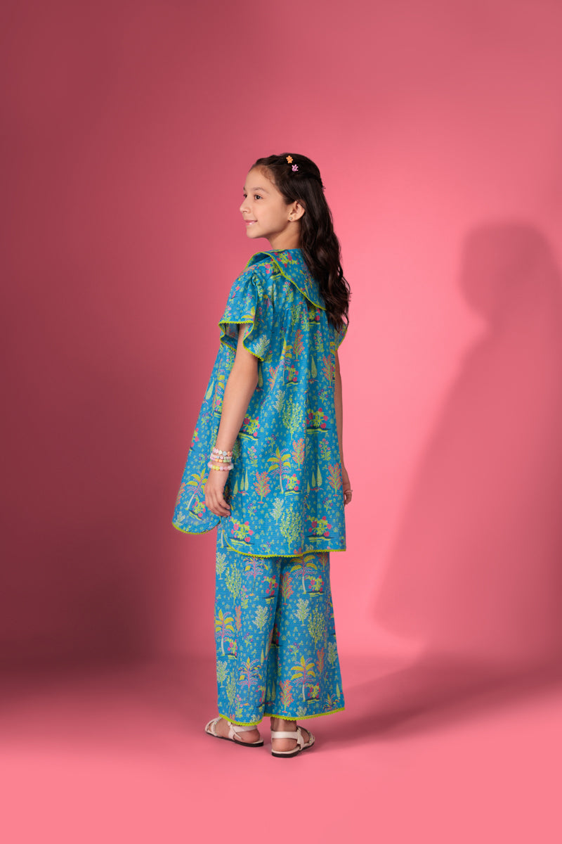 Blue-Dobby-Lawn-2 Piece (GP2PPBS26BG2M12)