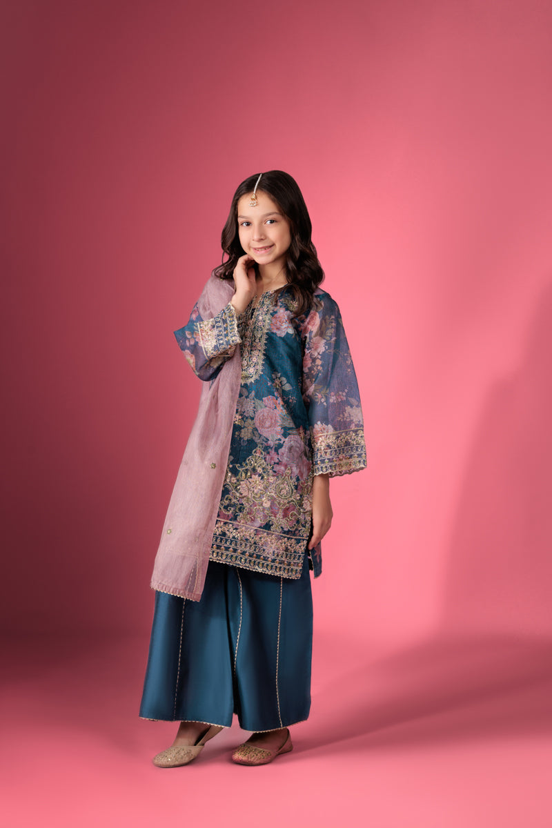 Blue-Lurex-Net-3 Piece (GP3PSFW25H10N1)