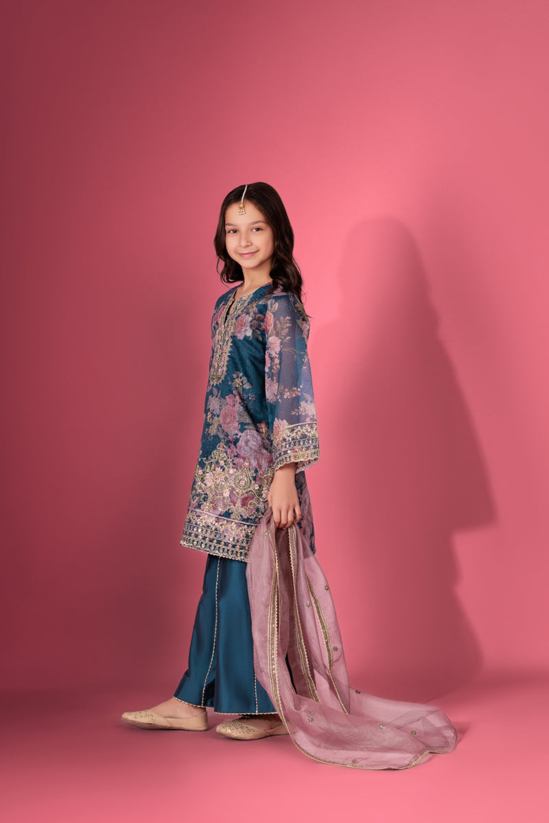 Blue-Lurex-Net-3 Piece (GP3PSFW25H10N1)