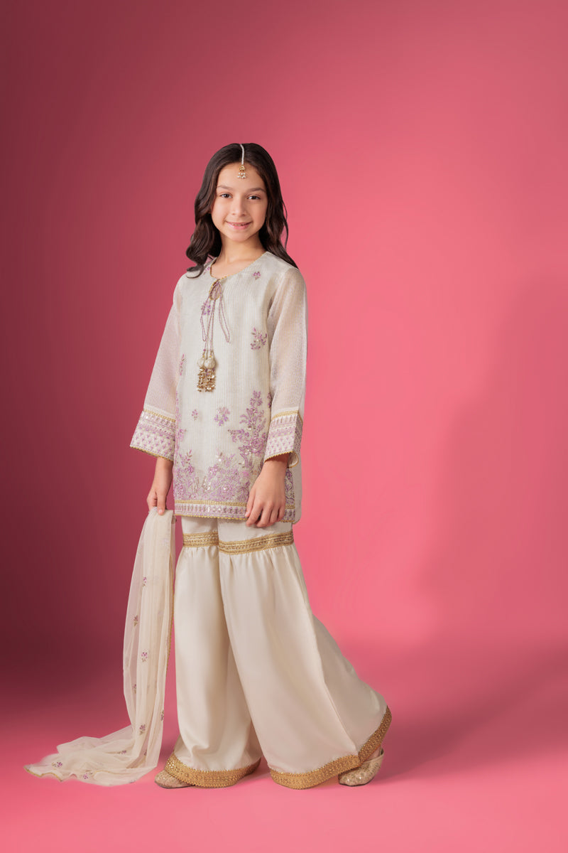 Ivory-Fancy-Zari-3 Piece (GP3PSLW25GI9O4)