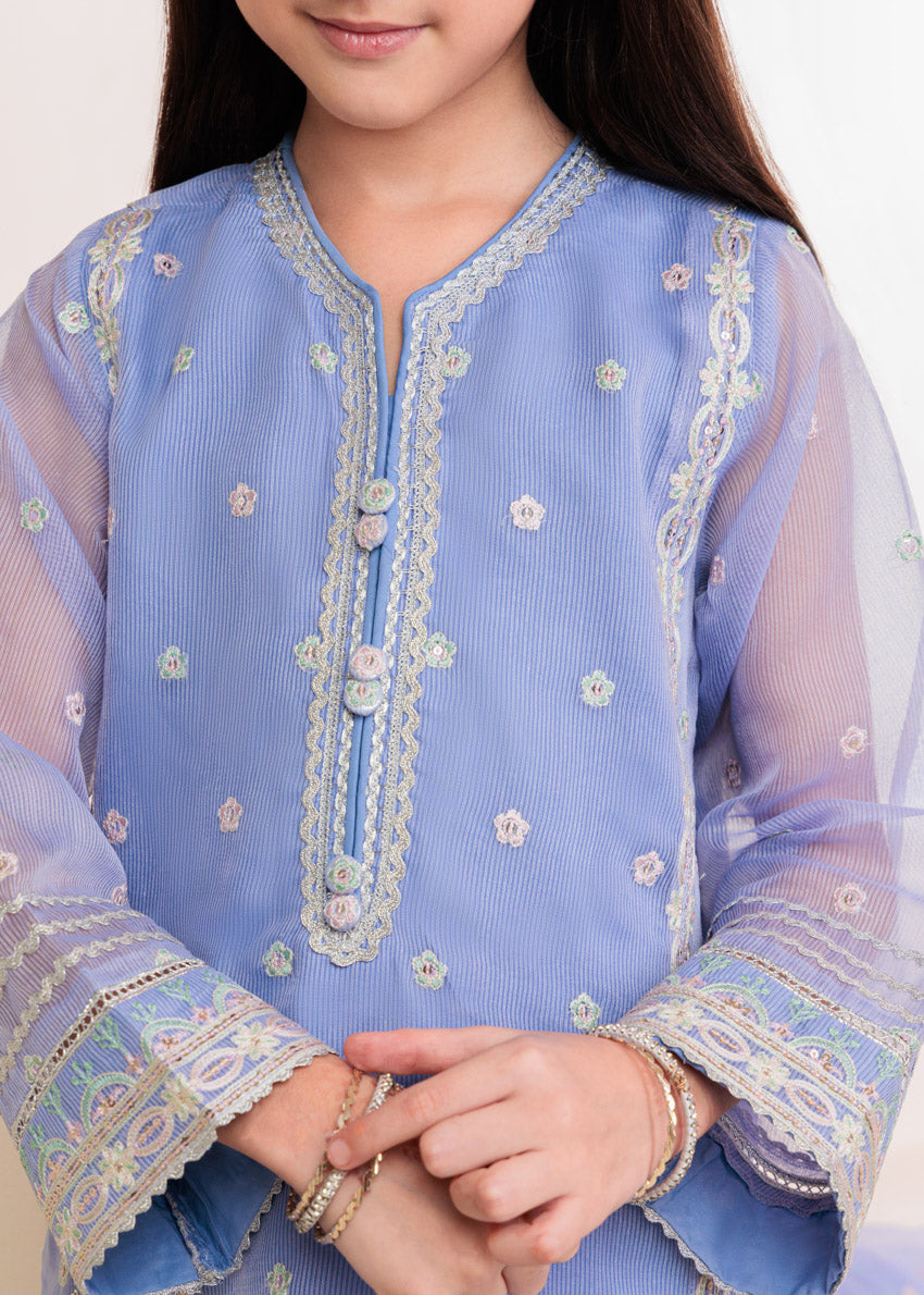 Lavender-Textured-Net-3 Piece (GPS25FE3018)