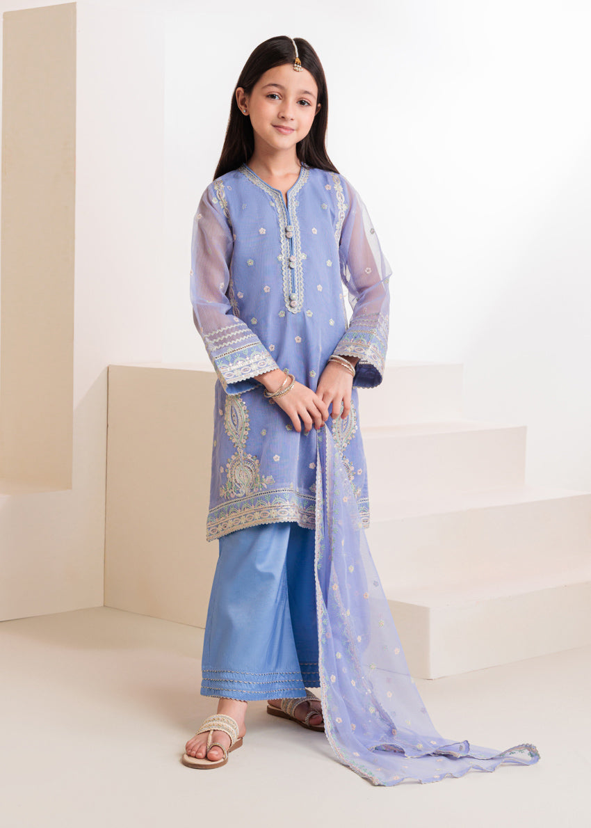 Lavender-Textured-Net-3 Piece (GPS25FE3018)