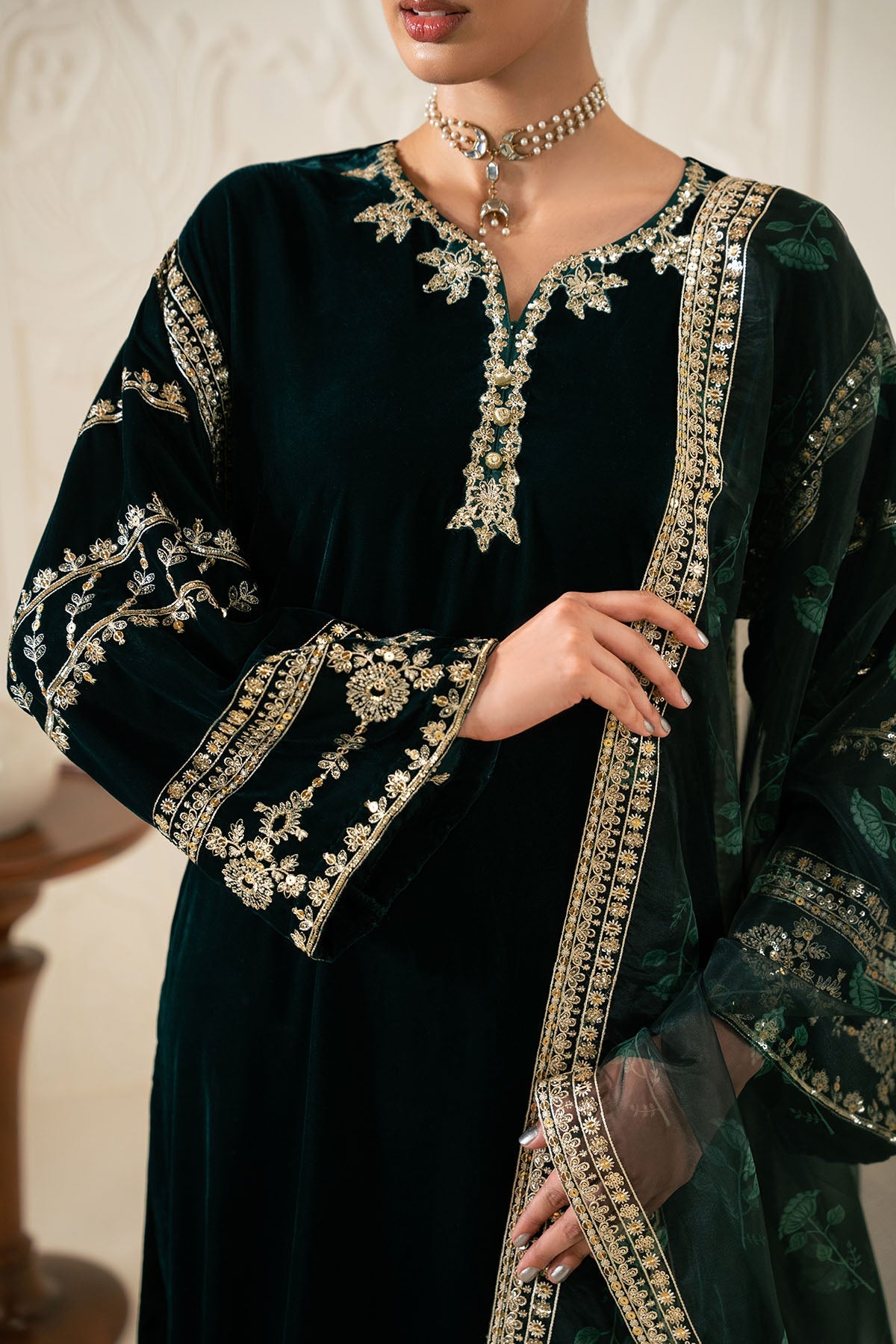 CELESTIAL SPARK-3PC (SHIRT, TROUSER & DUPATTA)