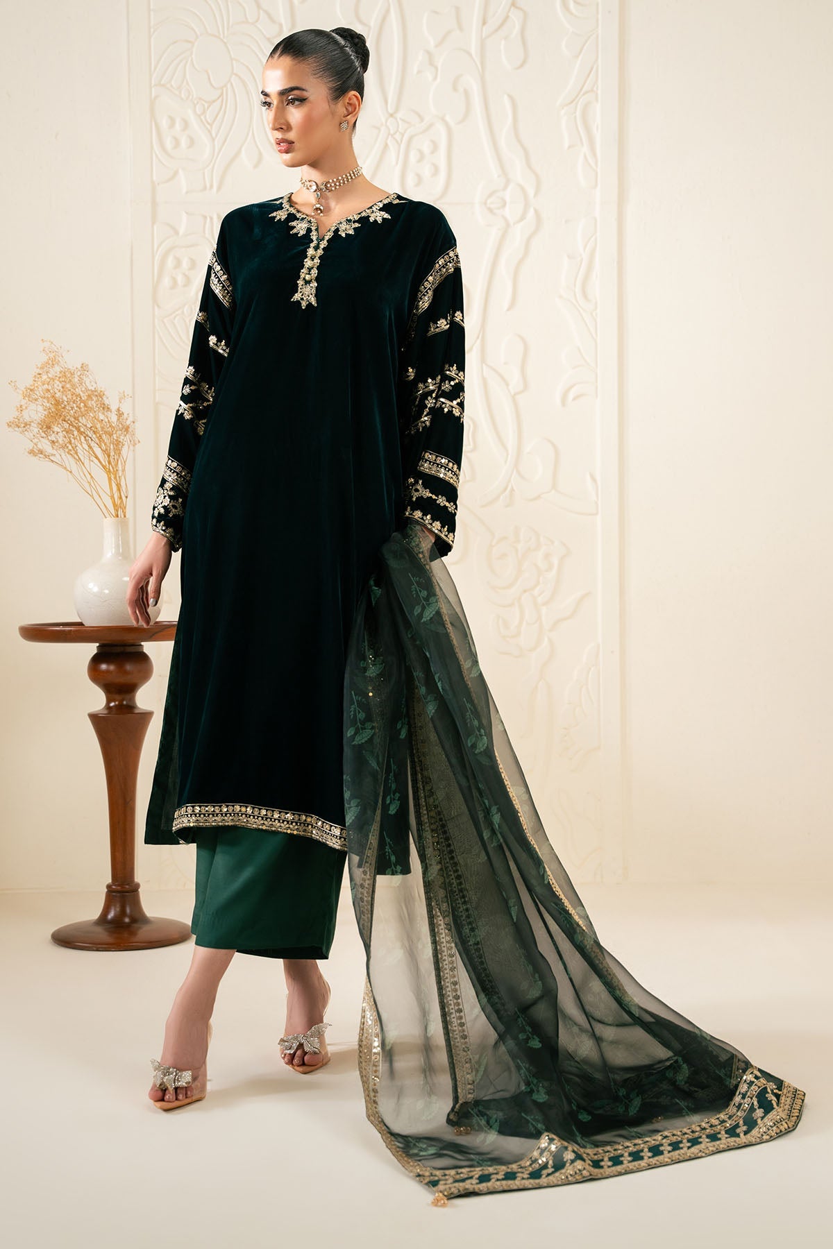 CELESTIAL SPARK-3PC (SHIRT, TROUSER & DUPATTA)