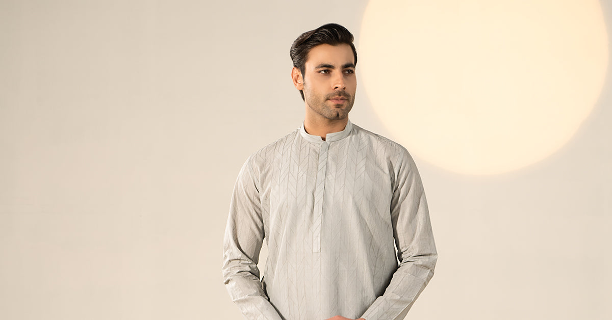 Embroidered Cotton Kurta