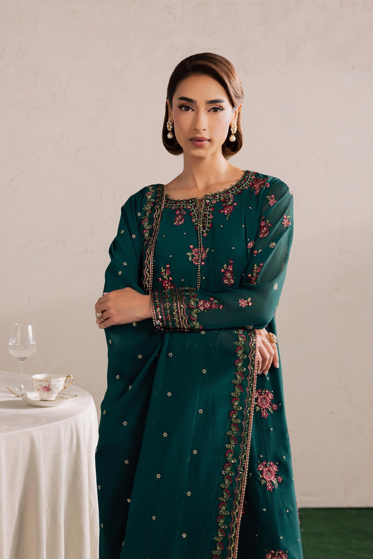 Green Leave 3Pc - Festive Luxury Formal