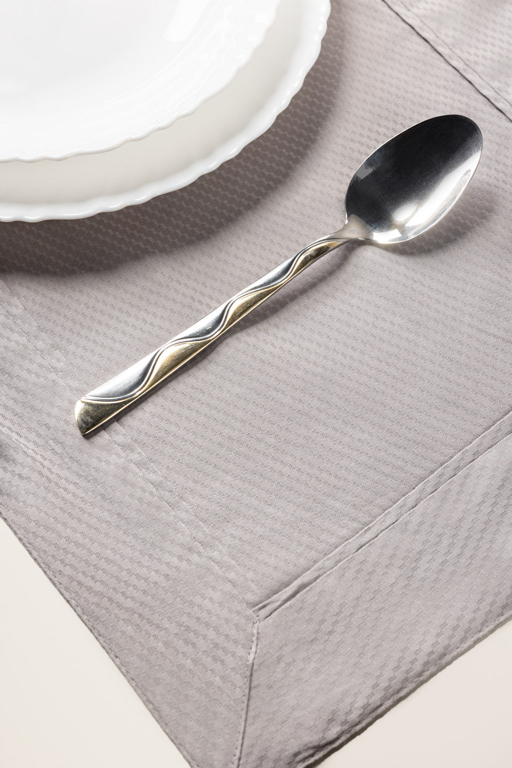 Grey Cube Dobby Placemat
