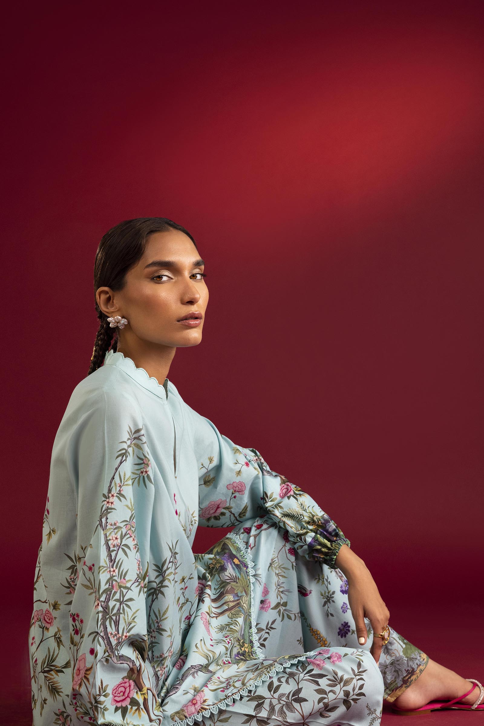 Unstitched Mahay Lawn 2 Piece Suit