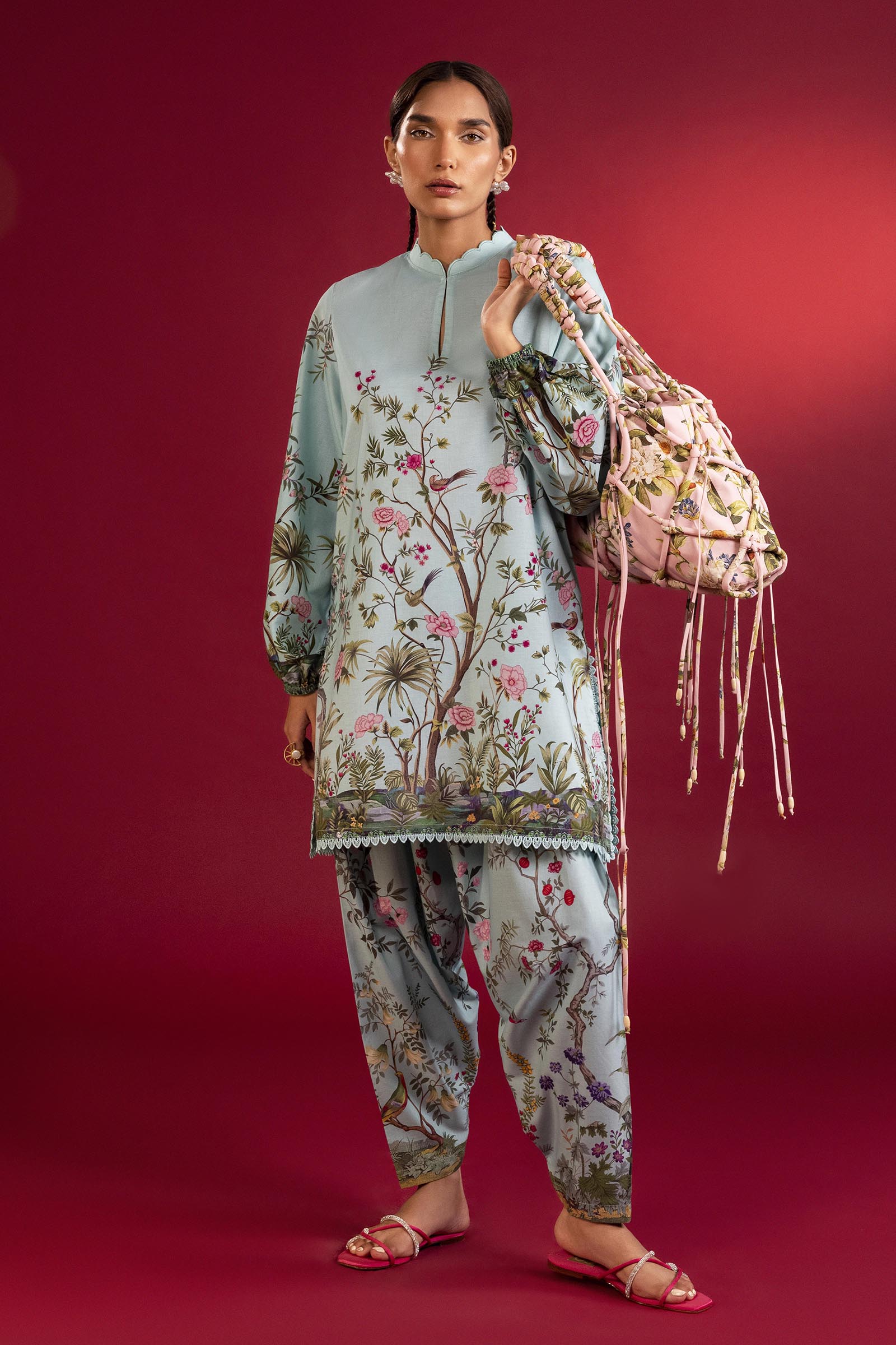Unstitched Mahay Lawn 2 Piece Suit