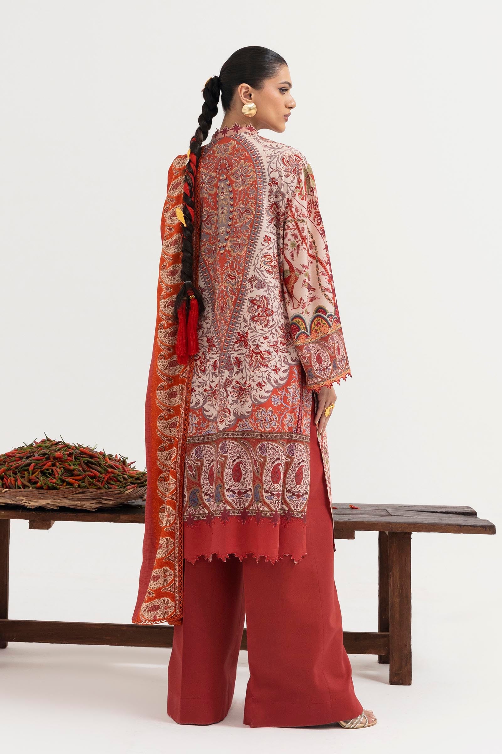 Unstitched 3 Piece Linen Suit