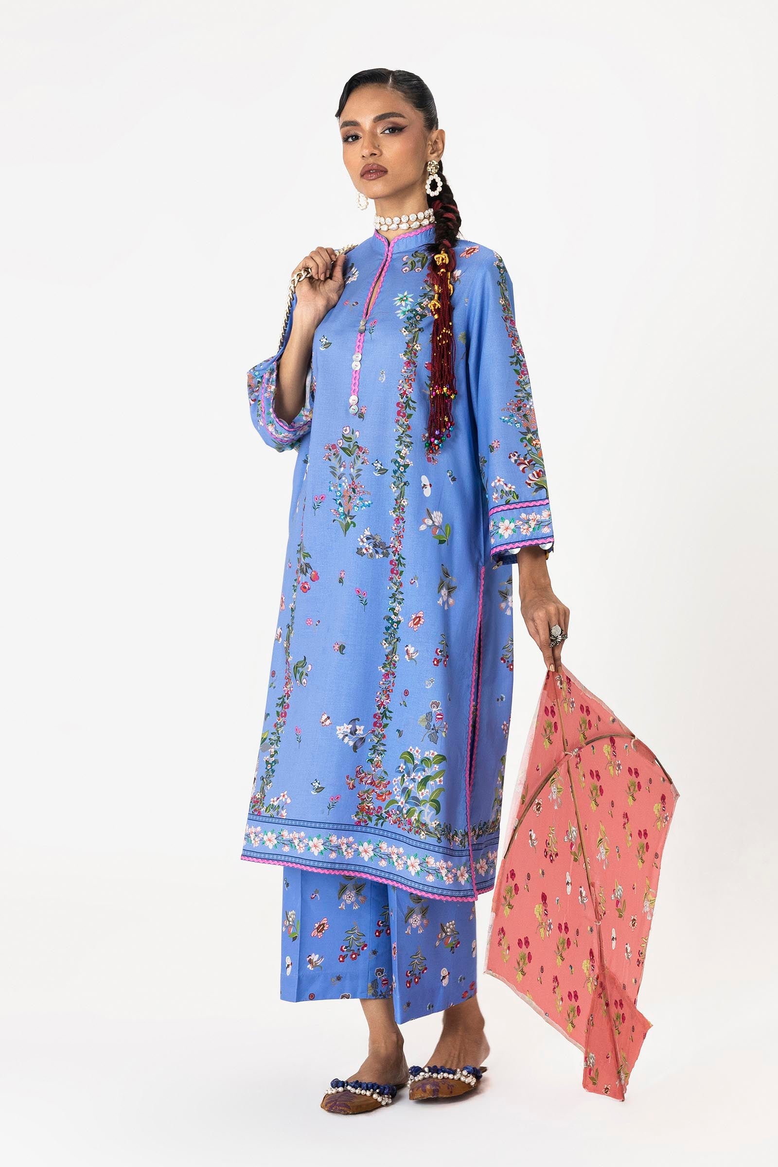 Unstitched Mahay Lawn 2 Piece Suit
