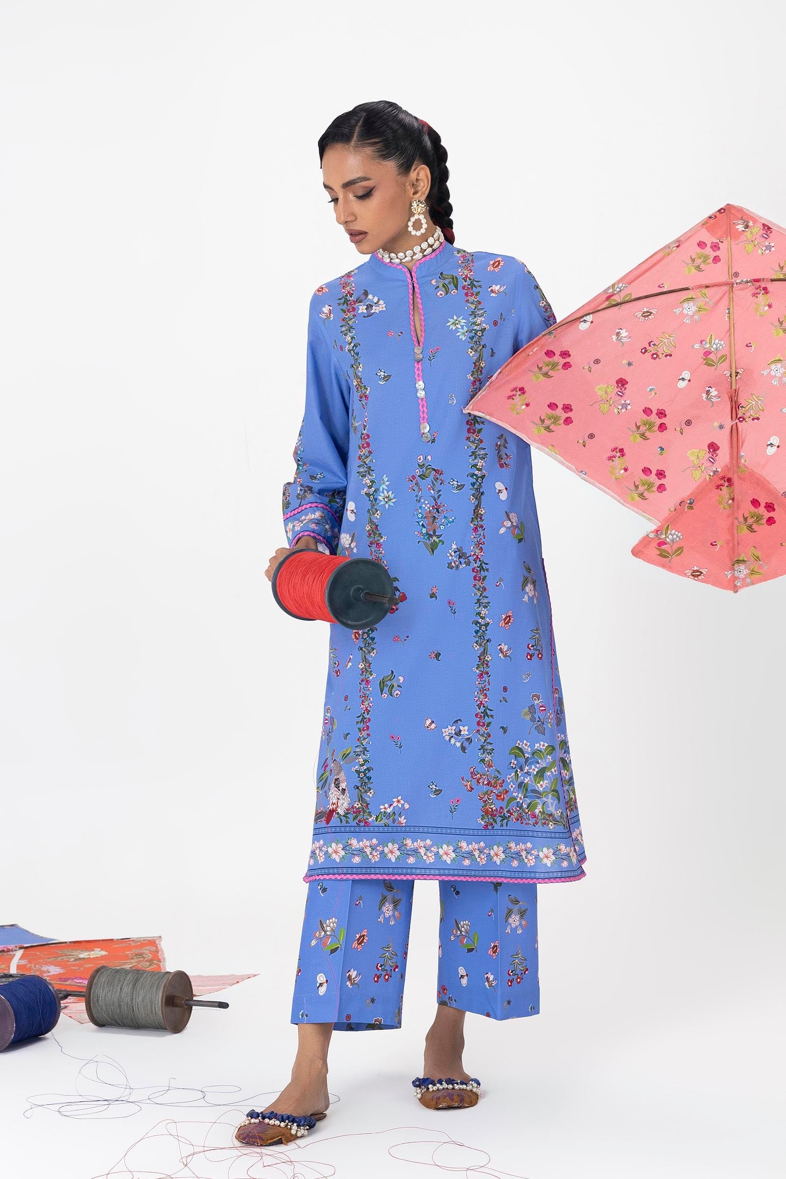 Unstitched Mahay Lawn 2 Piece Suit
