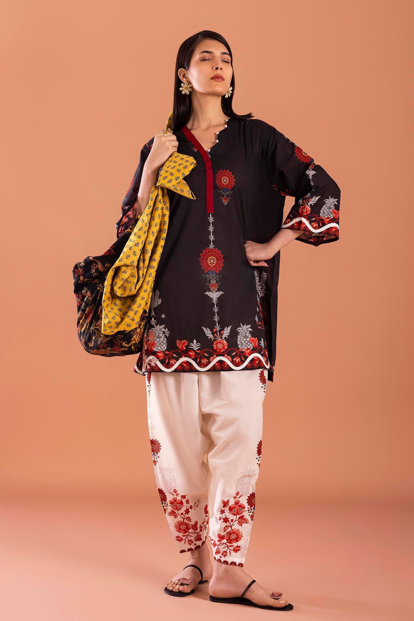 Unstitched Mahay Lawn 2 Piece Suit