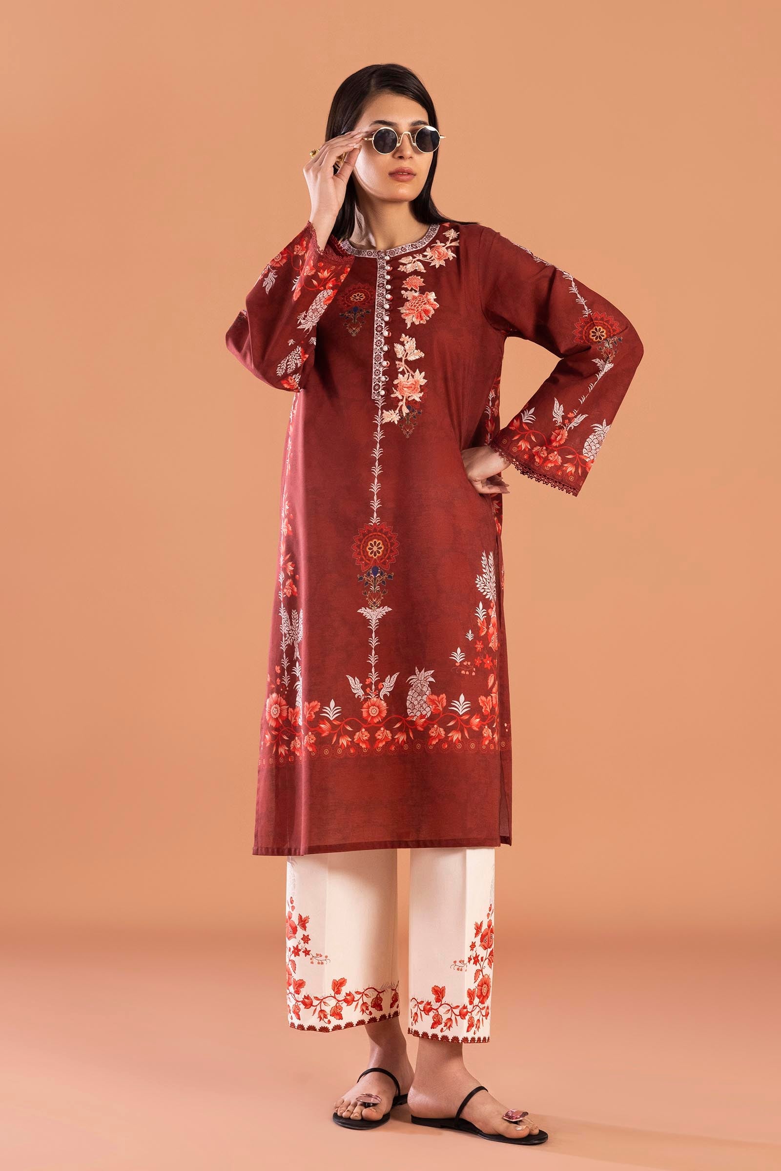 Unstitched Mahay Lawn 2 Piece Suit