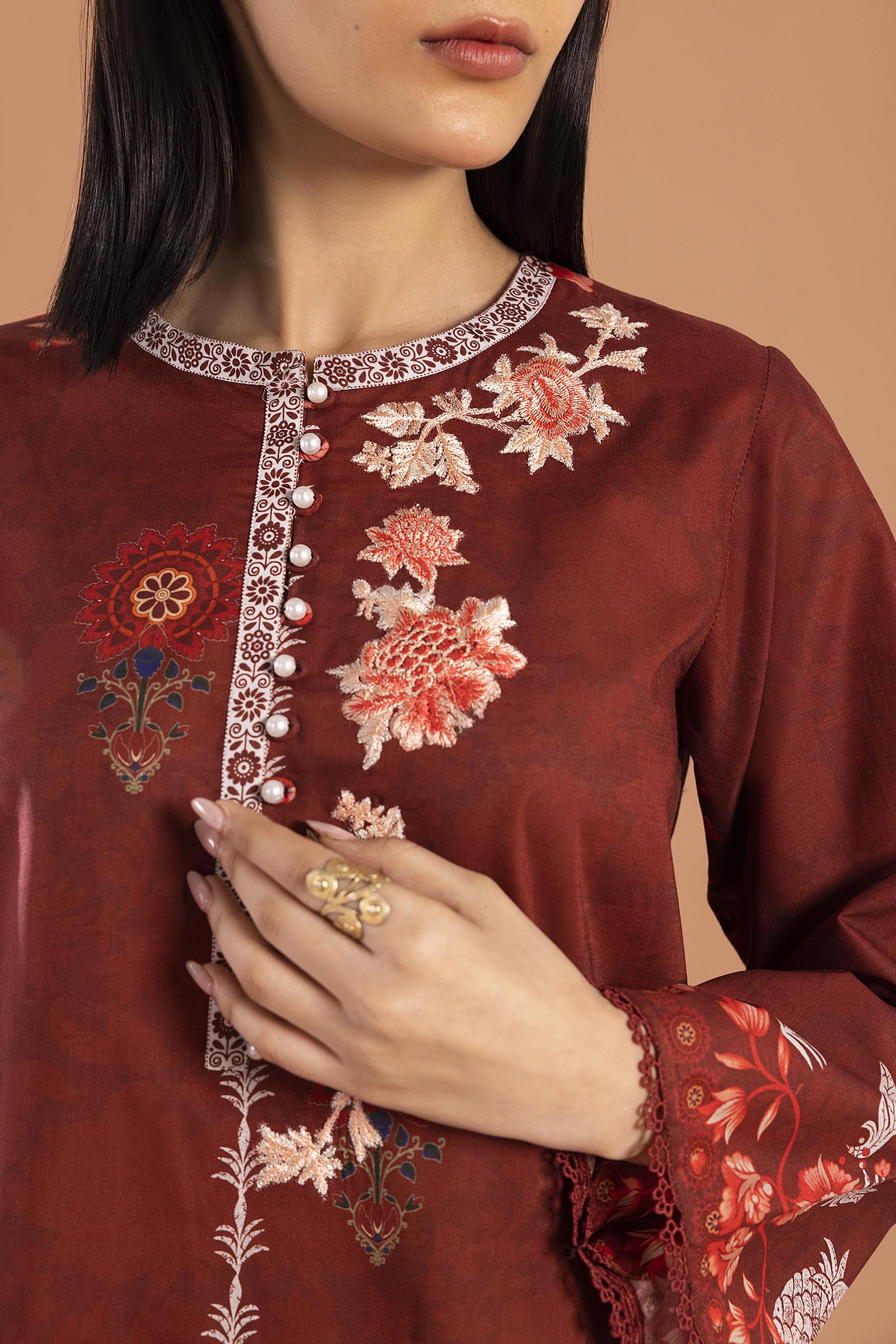 Unstitched Mahay Lawn 2 Piece Suit