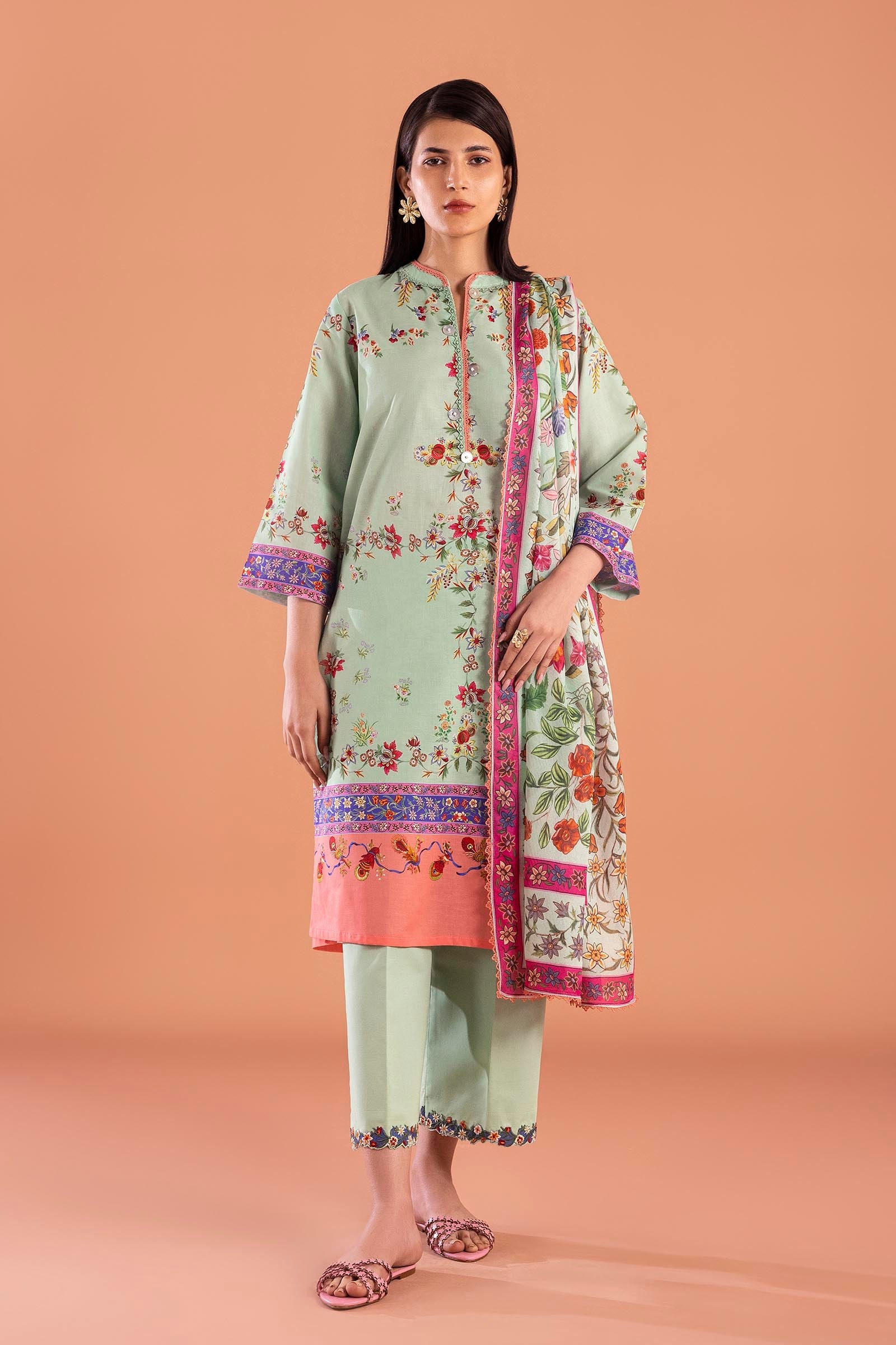 Unstitched Mahay Lawn 3 Piece Suit
