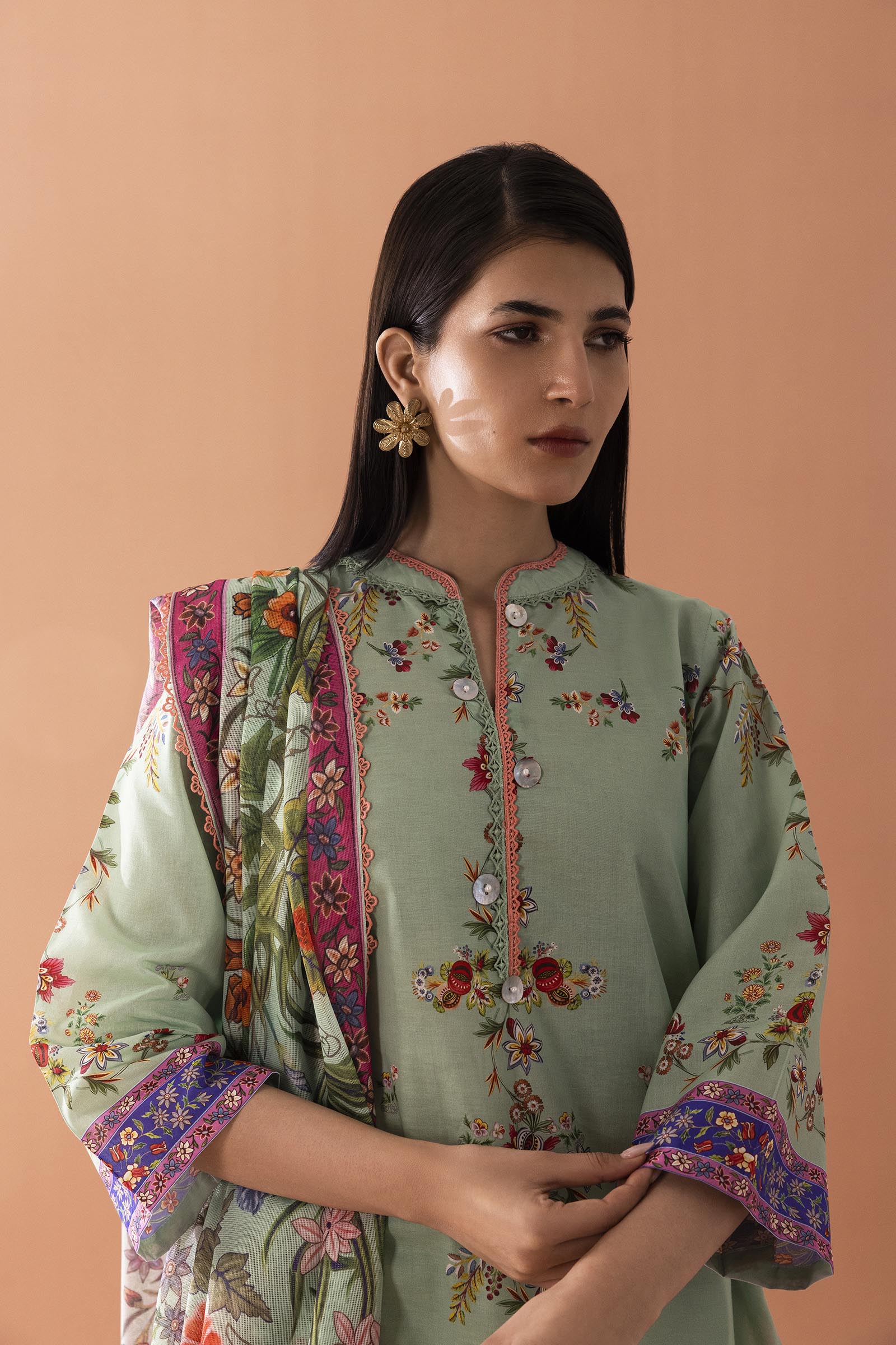 Unstitched Mahay Lawn 3 Piece Suit