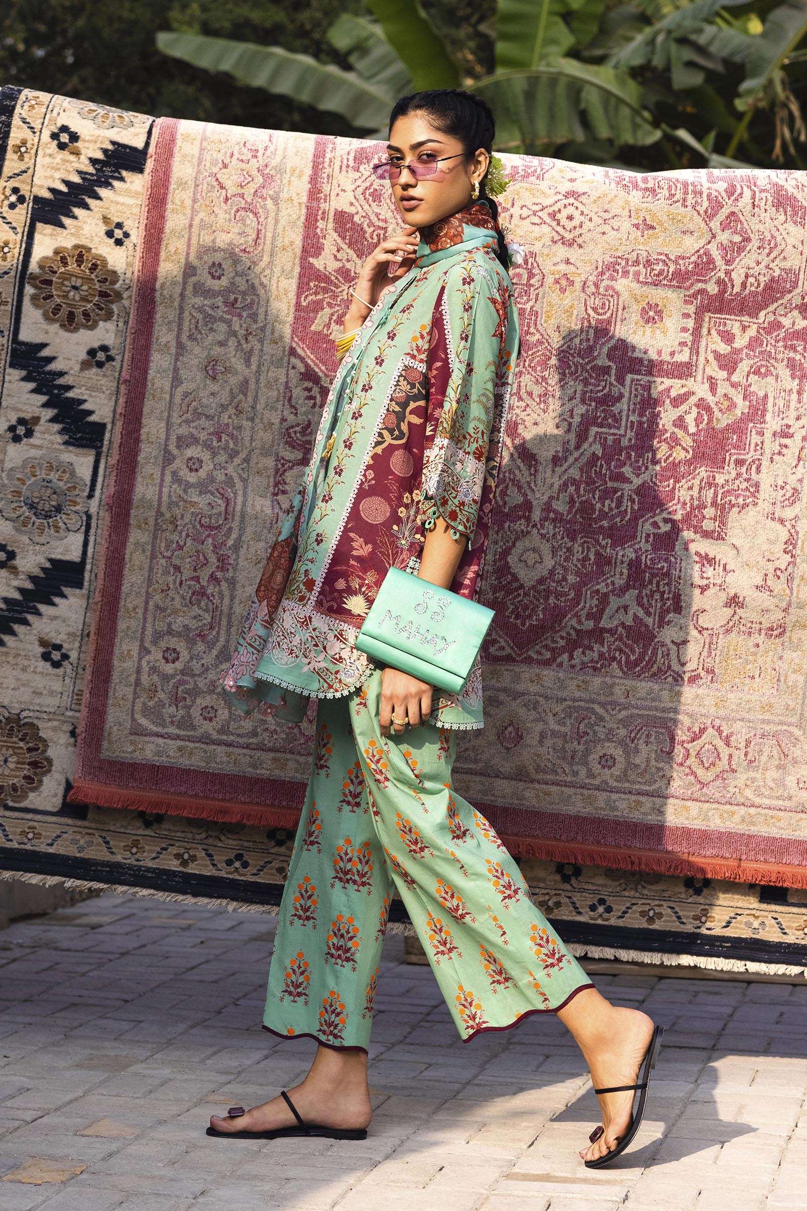 Unstitched 3 Piece Lawn Suit