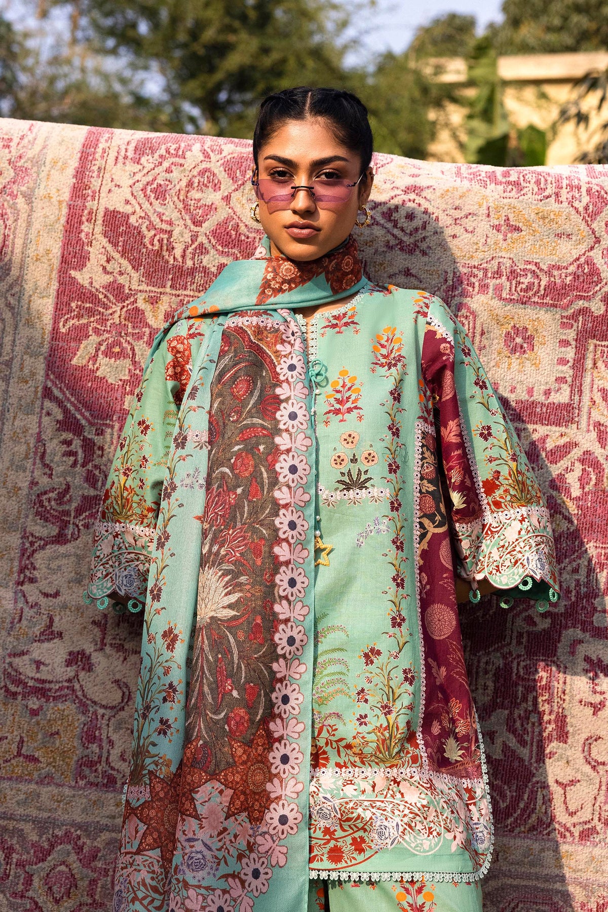 Unstitched 3 Piece Lawn Suit