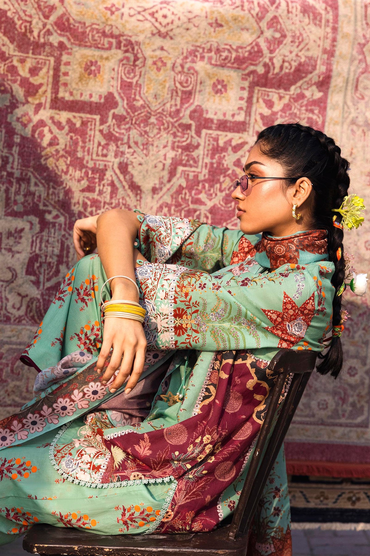 Unstitched 3 Piece Lawn Suit