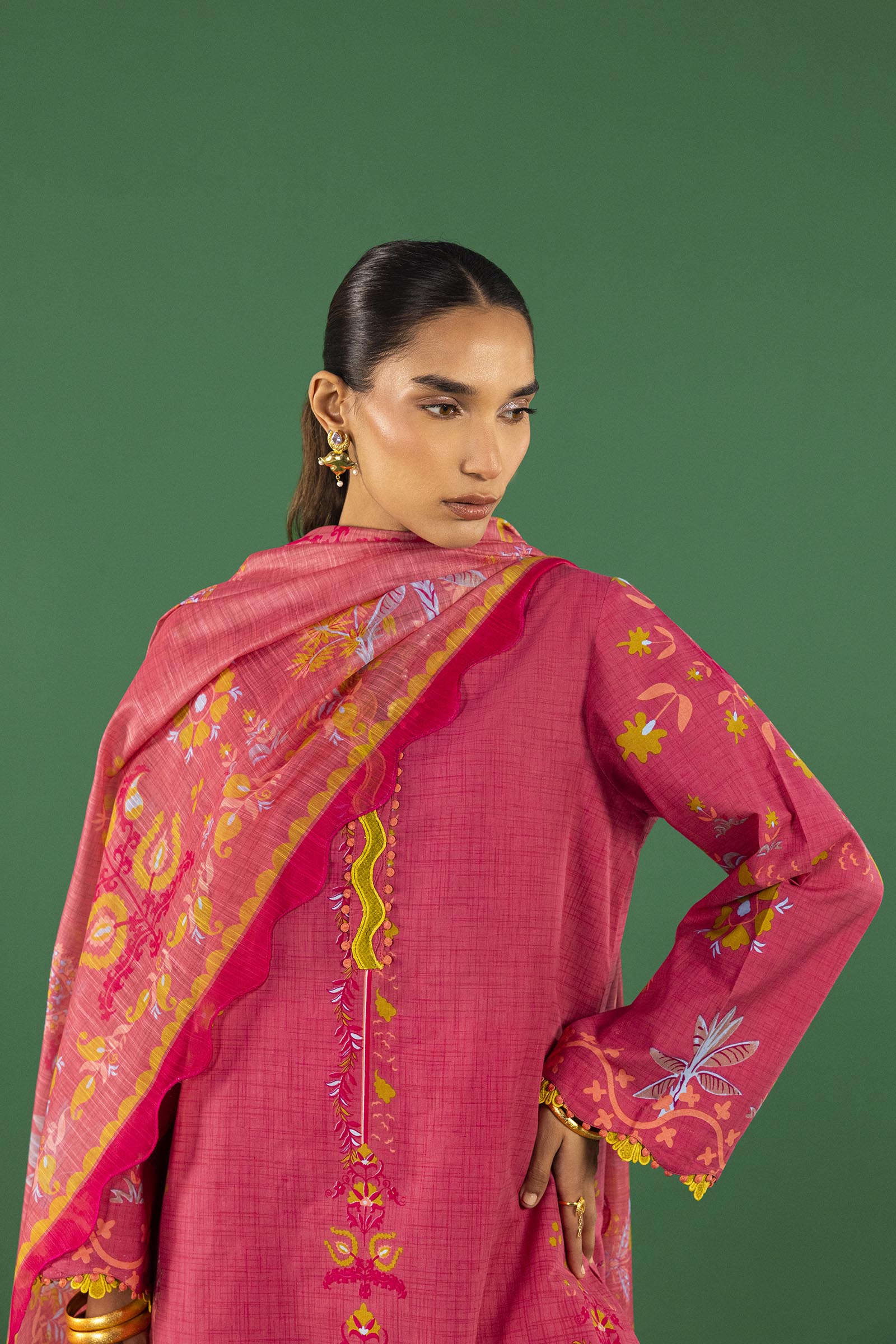 Unstitched 3 Piece Lawn Suit