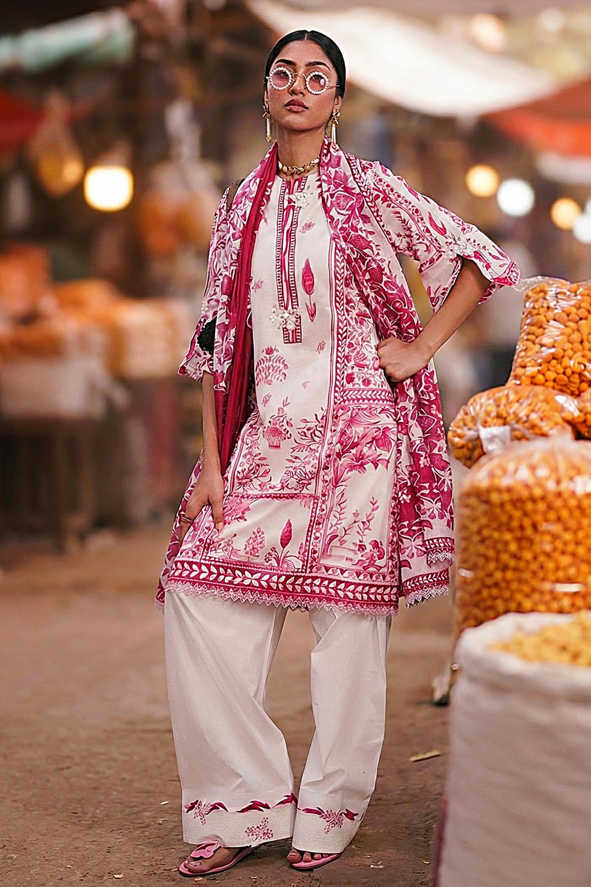 Unstitched 3 Piece Lawn Suit