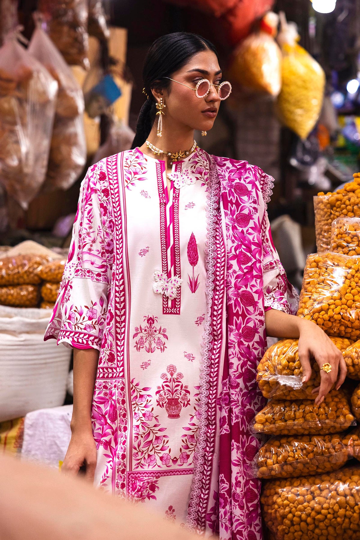 Unstitched 3 Piece Lawn Suit