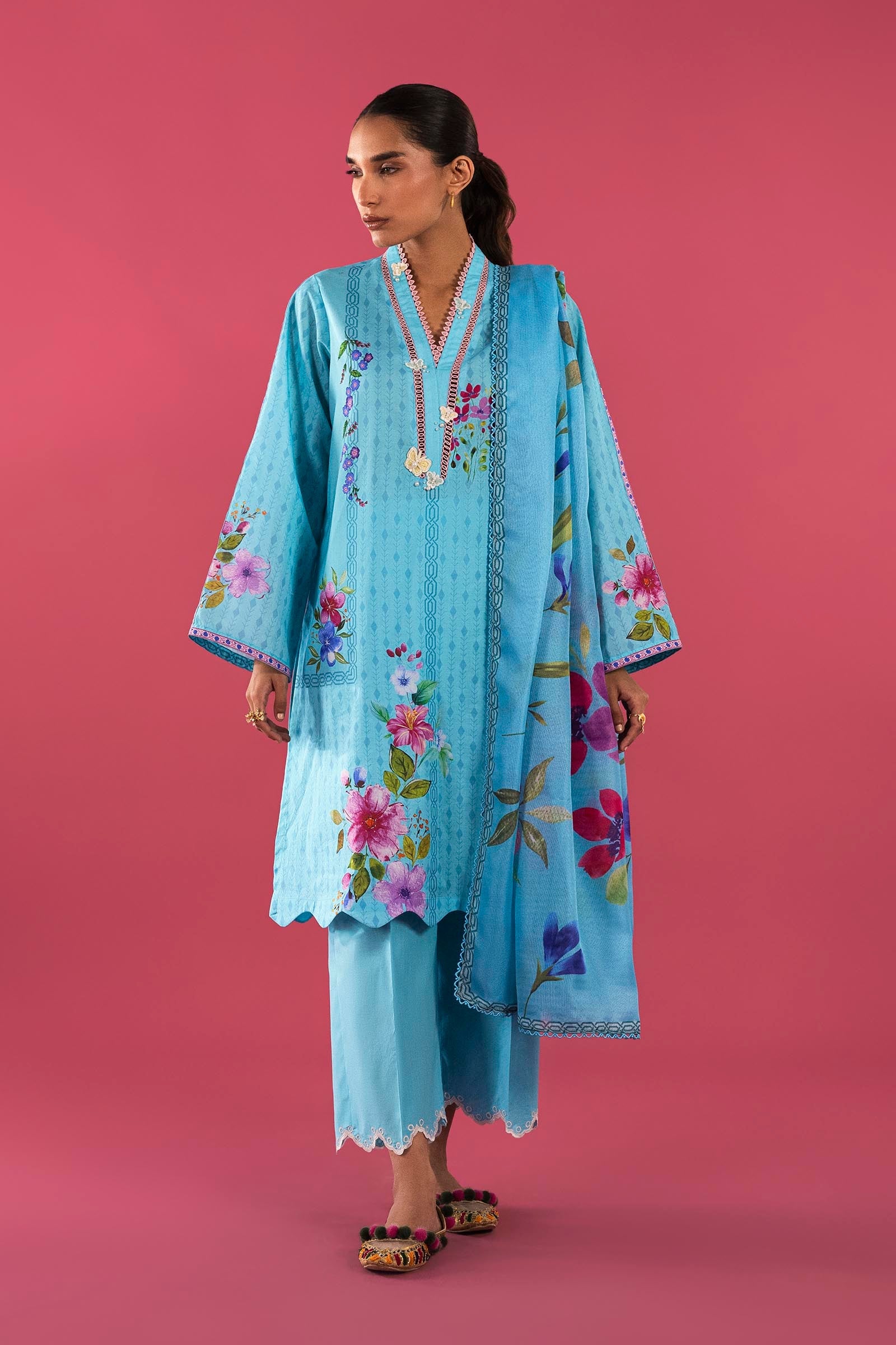 Unstitched 2 Piece Lawn Suit