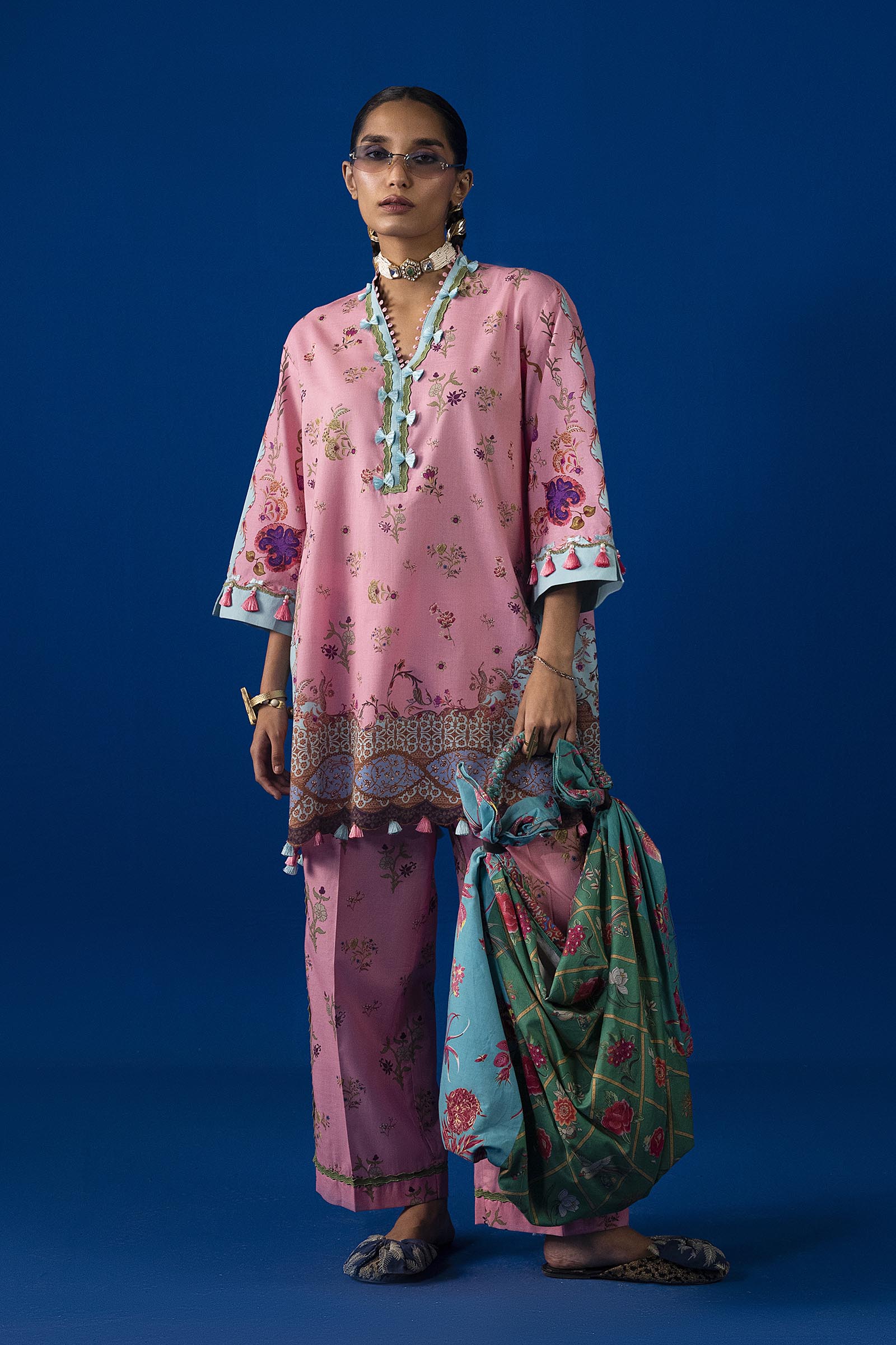 Unstitched 2 Piece Lawn Suit
