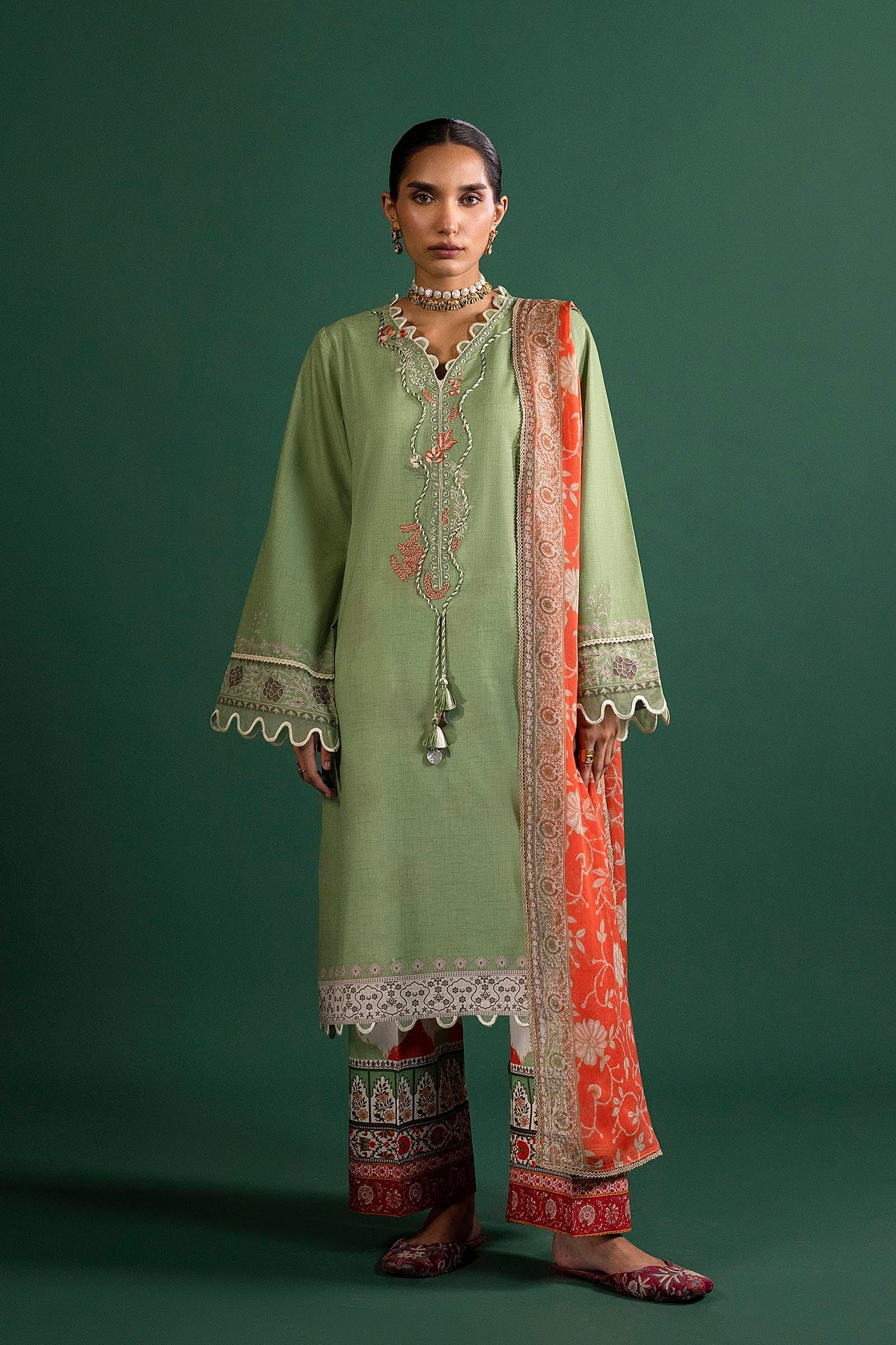 Unstitched 3 Piece Lawn Suit
