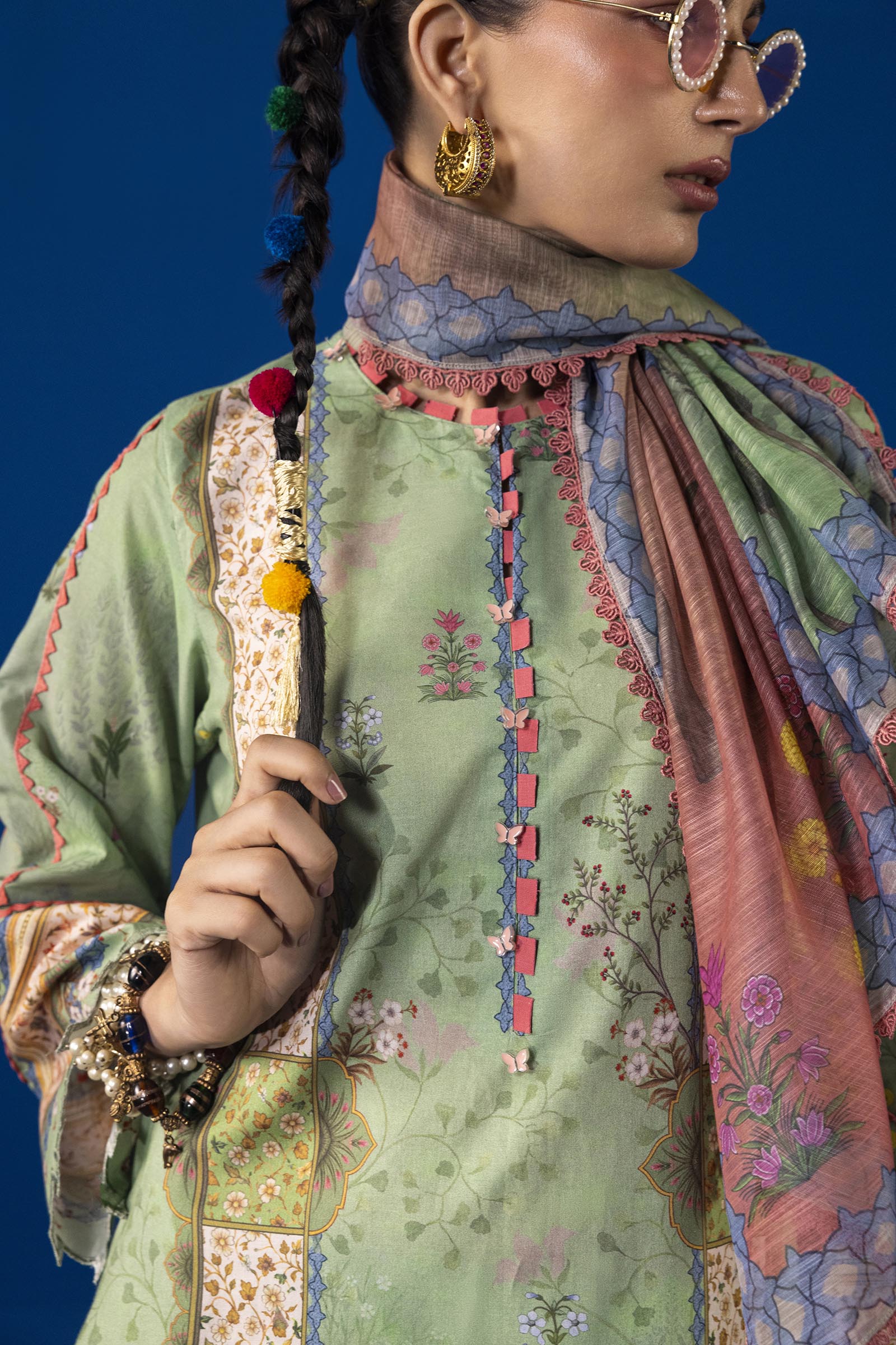 Unstitched 3 Piece Lawn Suit