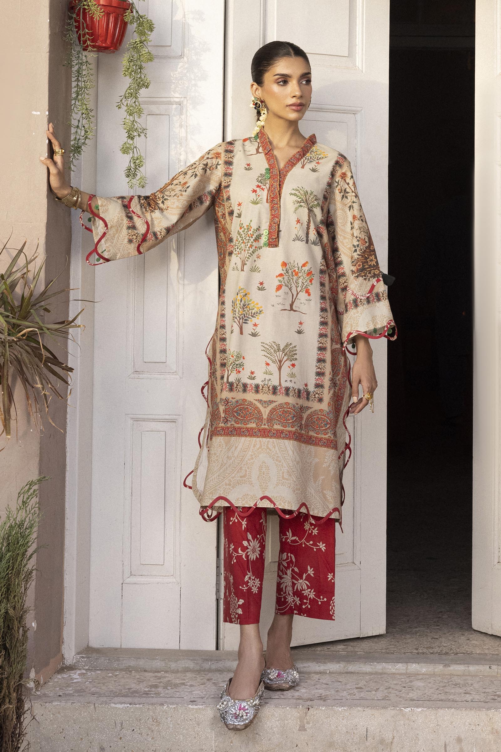 Unstitched 2 Piece Lawn Suit