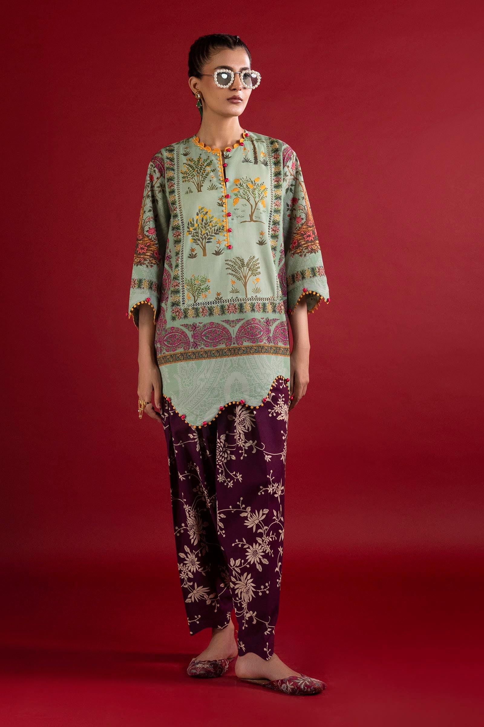 Unstitched 2 Piece Lawn Suit