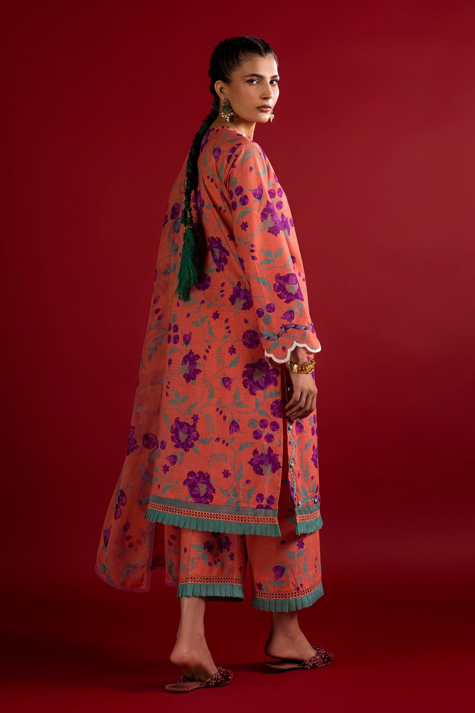 Unstitched 3 Piece Lawn Suit