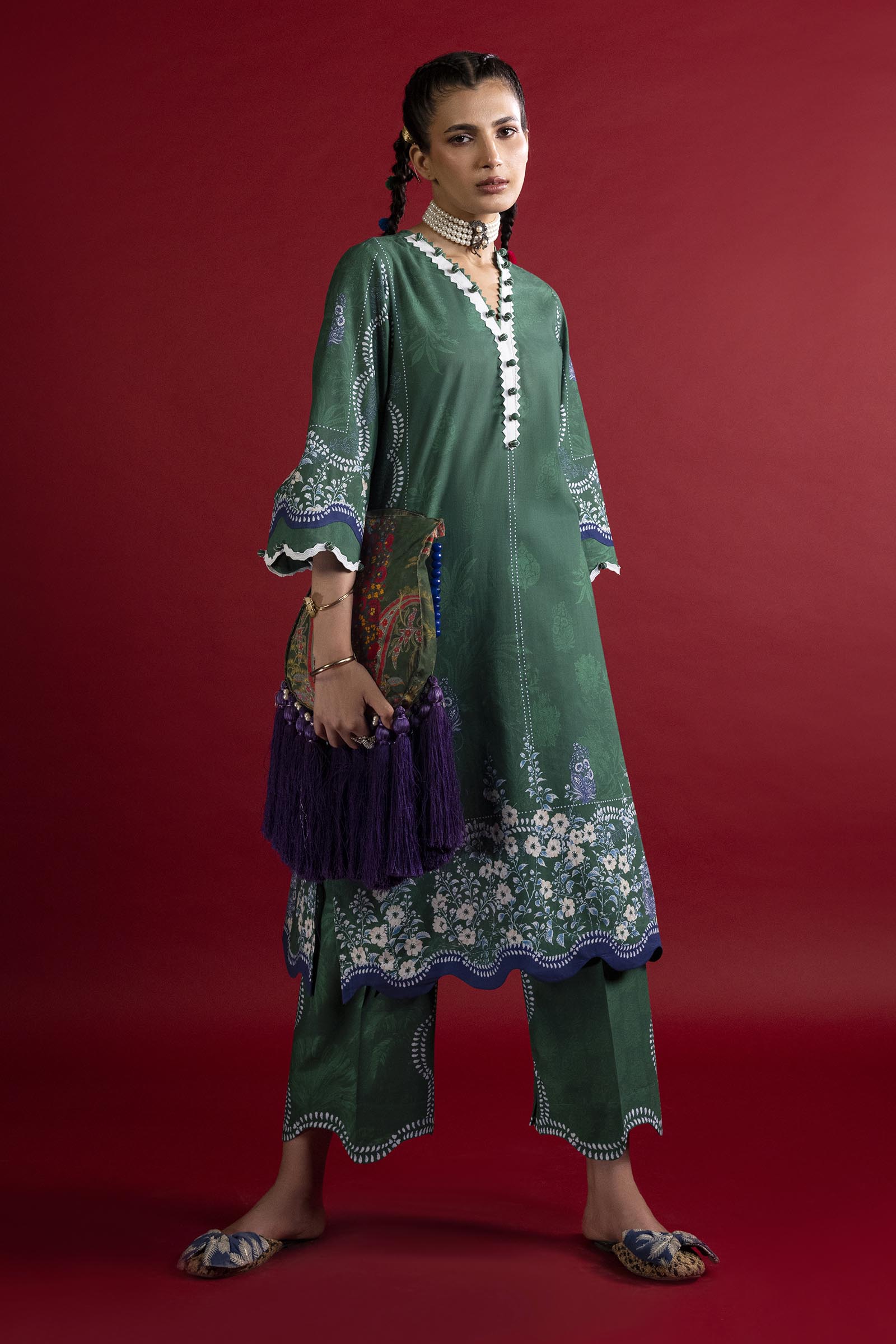 Unstitched 2 Piece Lawn Suit