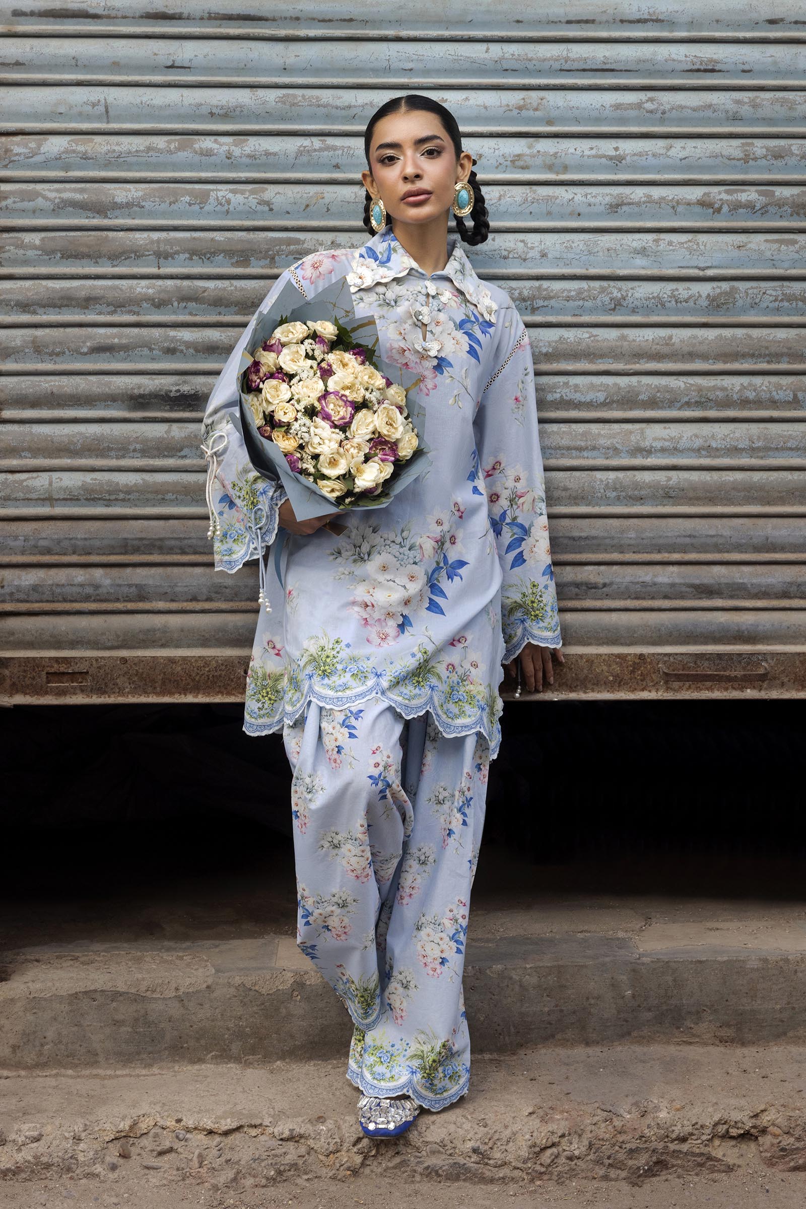 Unstitched Printed 2 Piece Lawn Suit