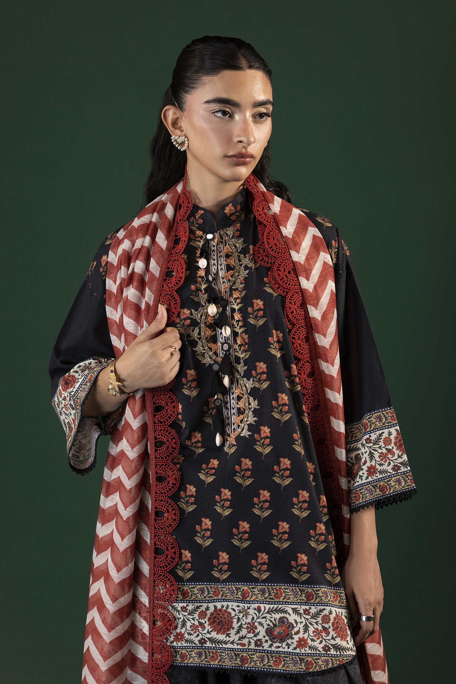 Unstitched Printed 3 Piece Lawn Suit